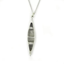 Load image into Gallery viewer, Canoe necklace pendant
