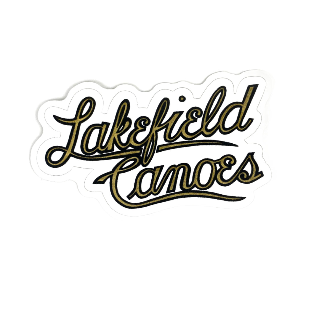 Lakefield Canoes Script Sticker