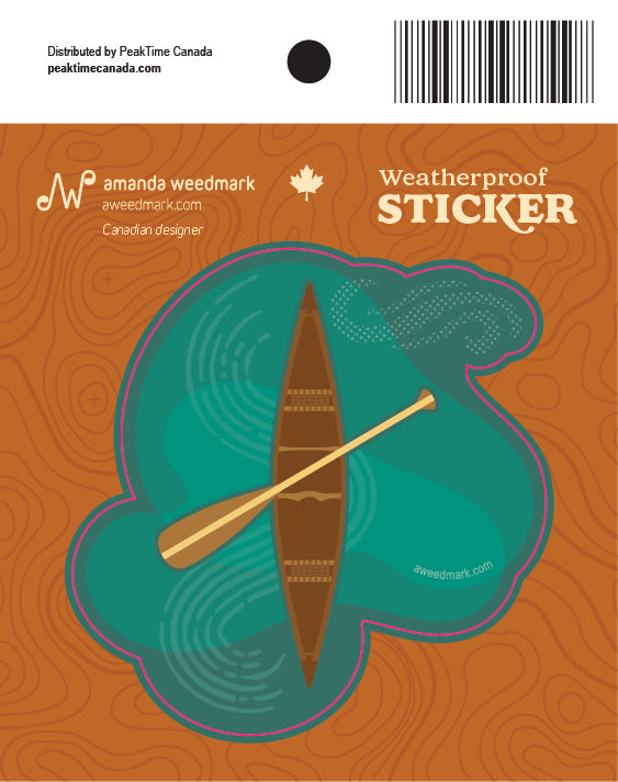 Amanda Weedmark Sticker - Canoe