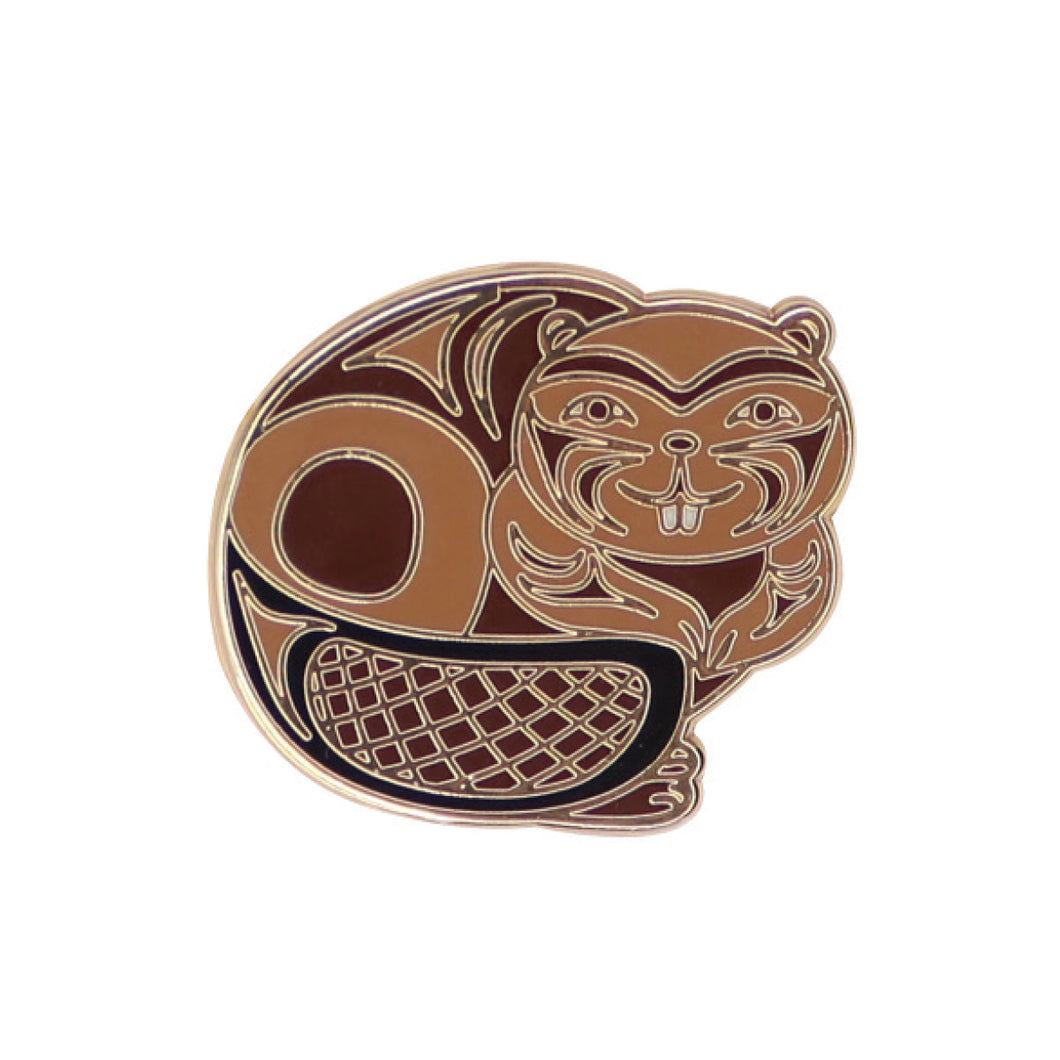 Enamel Pin - Beaver by Simone Diamond