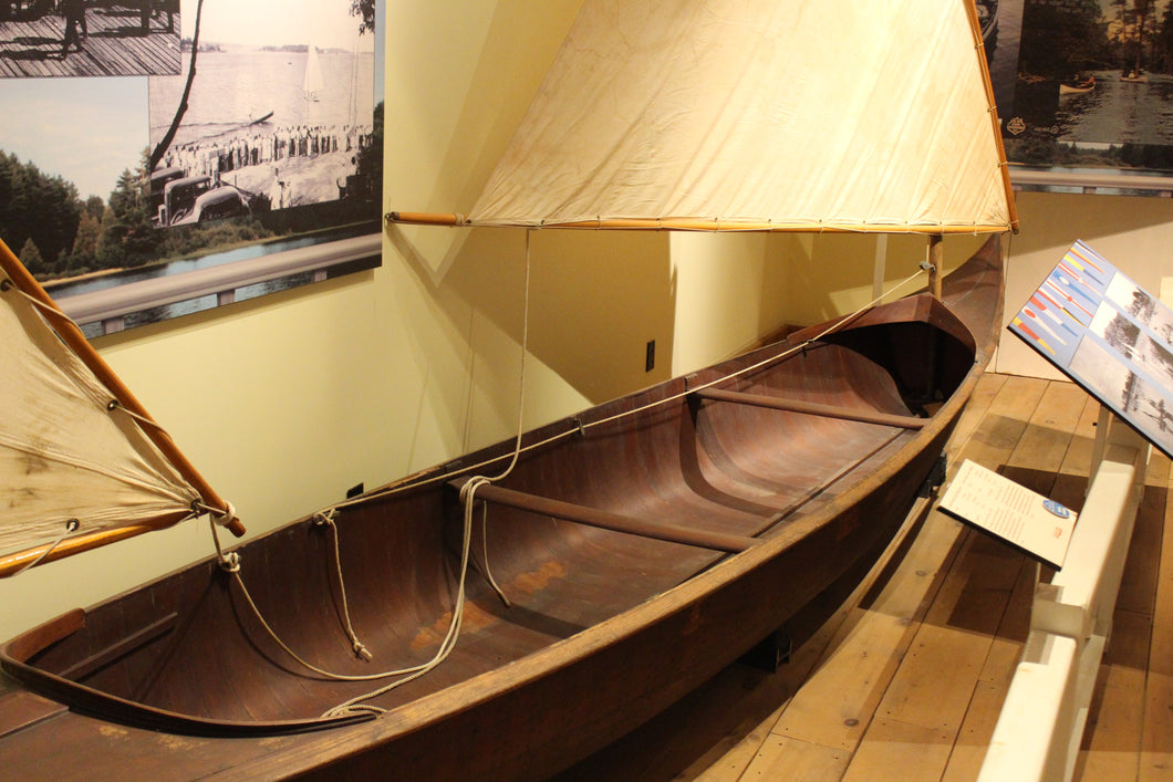 Herald's Patent Cedar Sailing Canoe