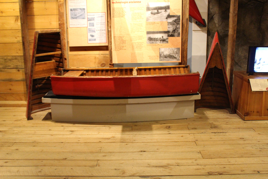 Canvas-Covered Sectional Canoe