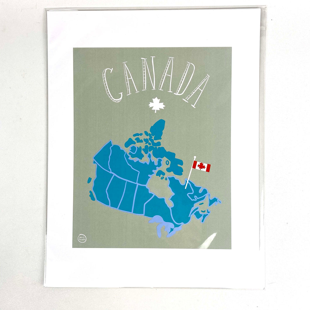 Canada Map Print