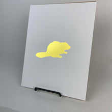 Load image into Gallery viewer, Gold Beaver Art Print
