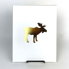 Load image into Gallery viewer, Gold Moose Art Print
