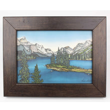 Load image into Gallery viewer, Lake &amp; Mountains Wood Framed Print
