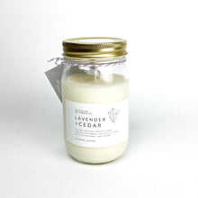 Load image into Gallery viewer, Lavender + Cedar Sustainable Candle
