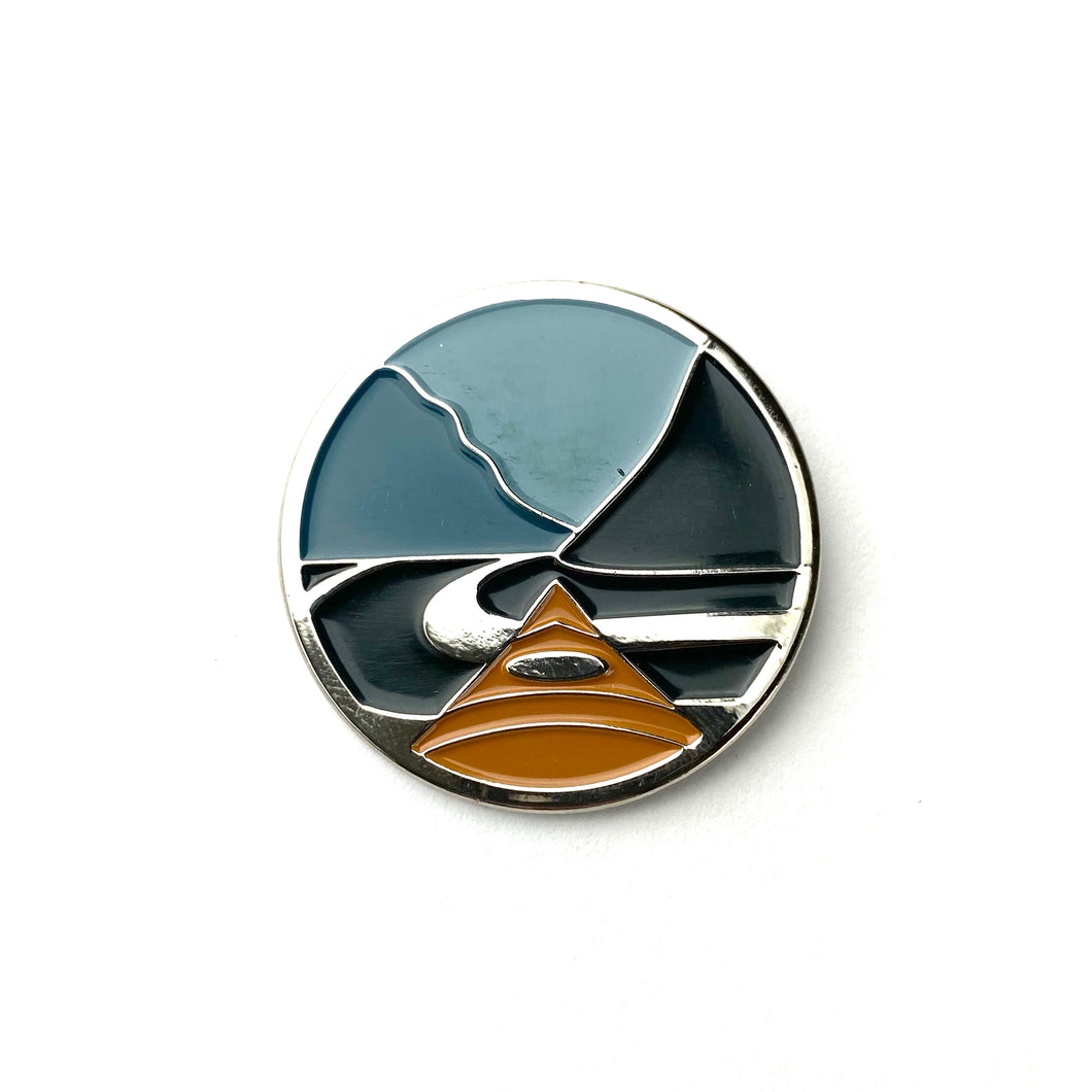 Amanda Weedmark Enamel Pin - Kayak