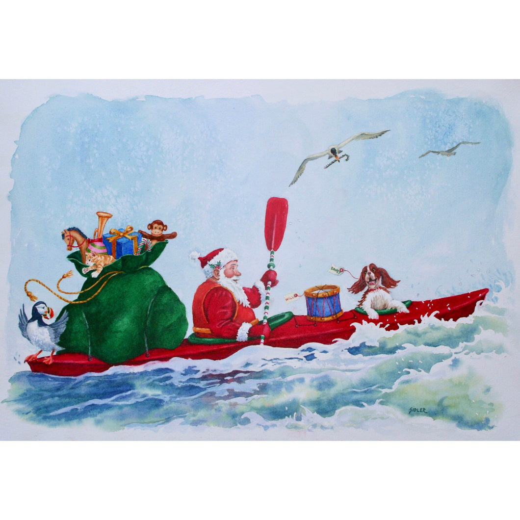 Wave to Santa, Art Card