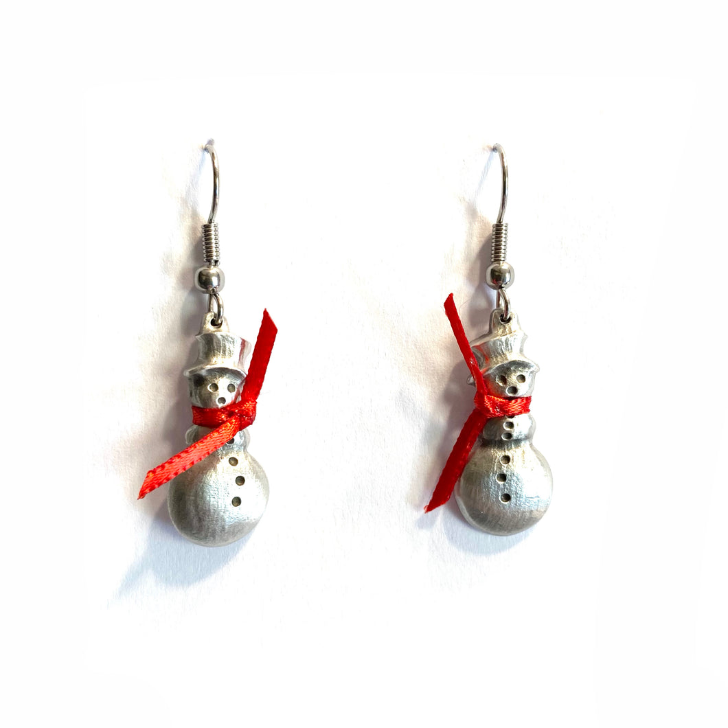 Snowman Earrings