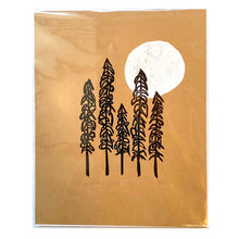 Load image into Gallery viewer, Handmade Trees Lino Print
