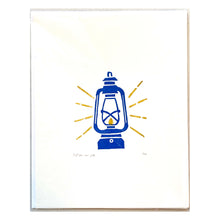 Load image into Gallery viewer, Handmade Lantern Lino Print
