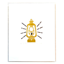 Load image into Gallery viewer, Handmade Lantern Lino Print
