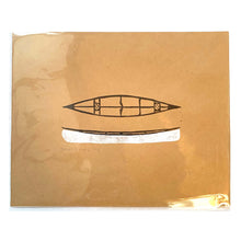 Load image into Gallery viewer, Handmade Canoe Lino Print
