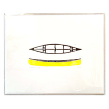 Load image into Gallery viewer, Handmade Canoe Lino Print
