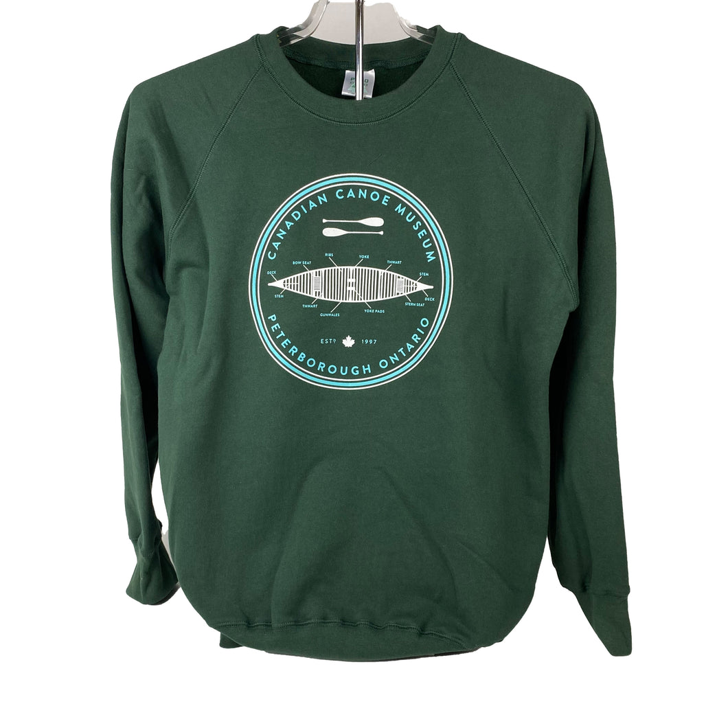 'The Canoe' Crew Neck - Forest Green