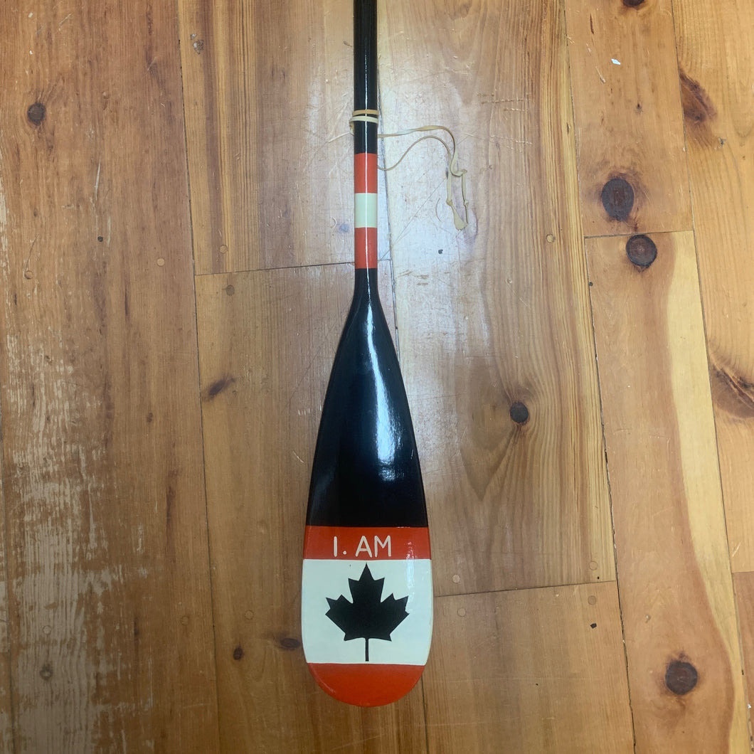 Canada Flag Paddle #2 - Black