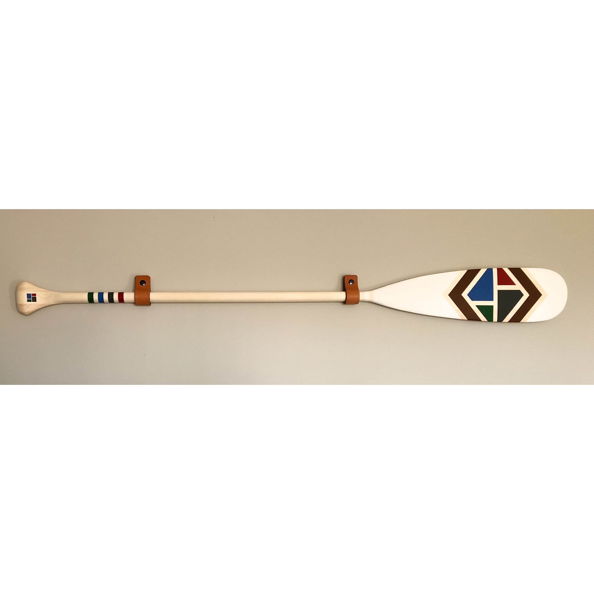 Handmade Leather Paddle Hanger Horizontal The Canadian Canoe Museum s Store