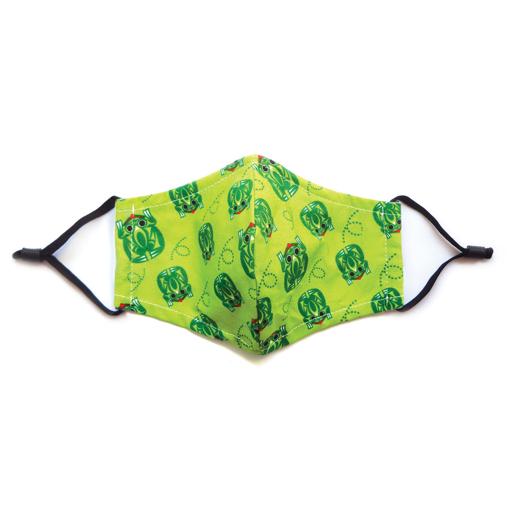 Kids Reusable Cotton Face Mask - Frog