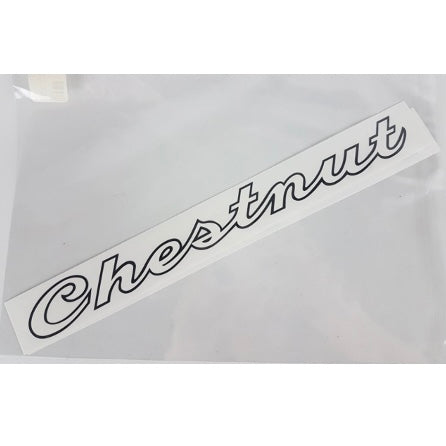 Chestnut Canoe Script Decal