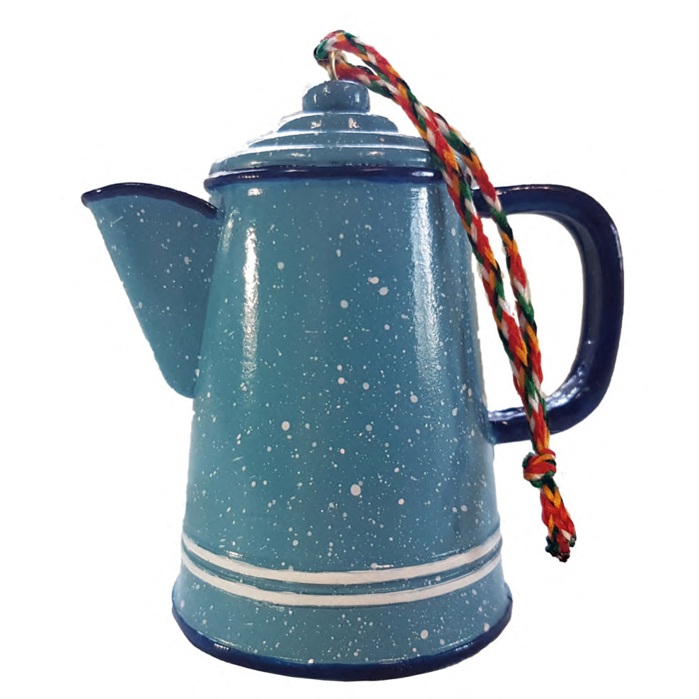 Enamel Coffee Pot Ornament