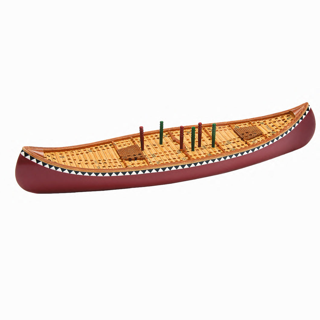 Canoe Cribbage Board