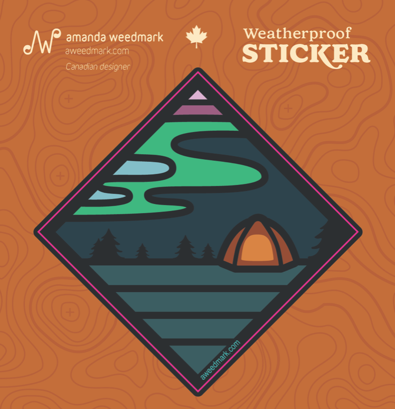 Amanda Weedmark Sticker - Northern Lights Sticker