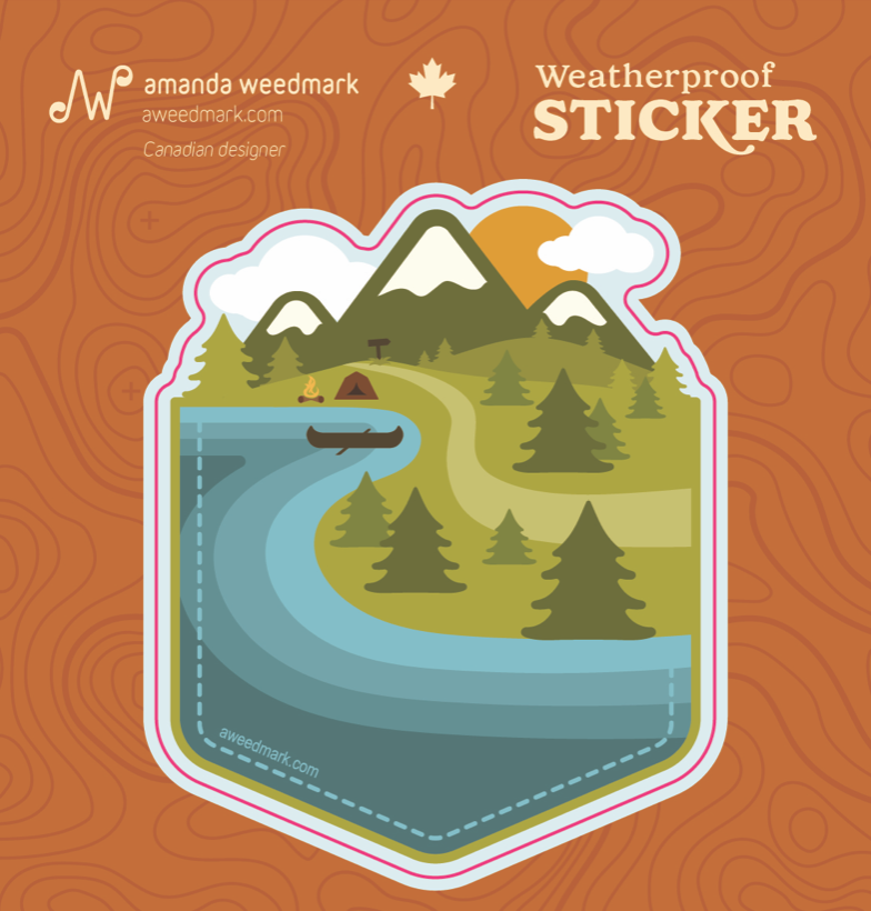 Amanda Weedmark Sticker - Adventure Pocket