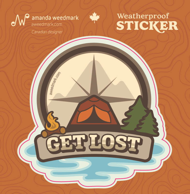 Amanda Weedmark Sticker - Get Lost