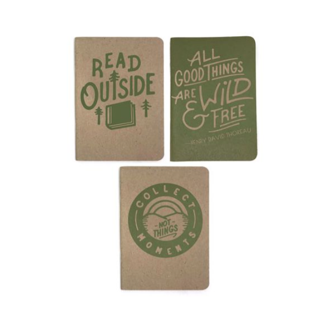 Read Outside - Three Pack of Notebooks