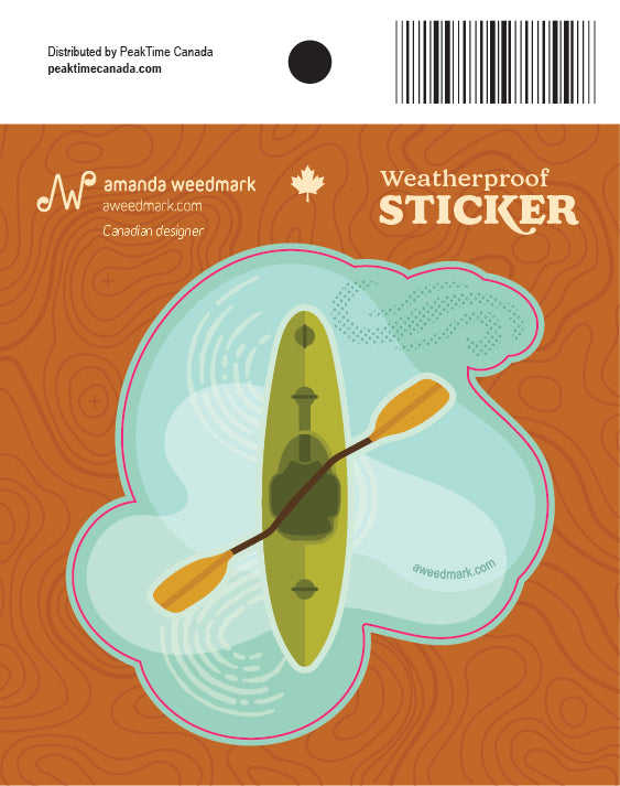 Amanda Weedmark Sticker - Whitewater Kayak