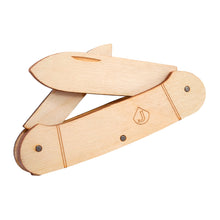 Load image into Gallery viewer, J.J.&#39;s Wooden Canoe Knife Kit

