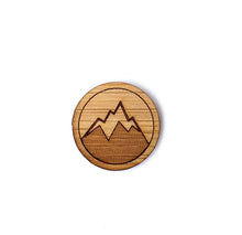 Load image into Gallery viewer, Mini Mountain Bamboo Pin
