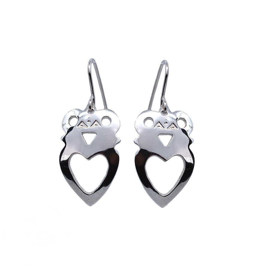 Crowned Heart Earrings