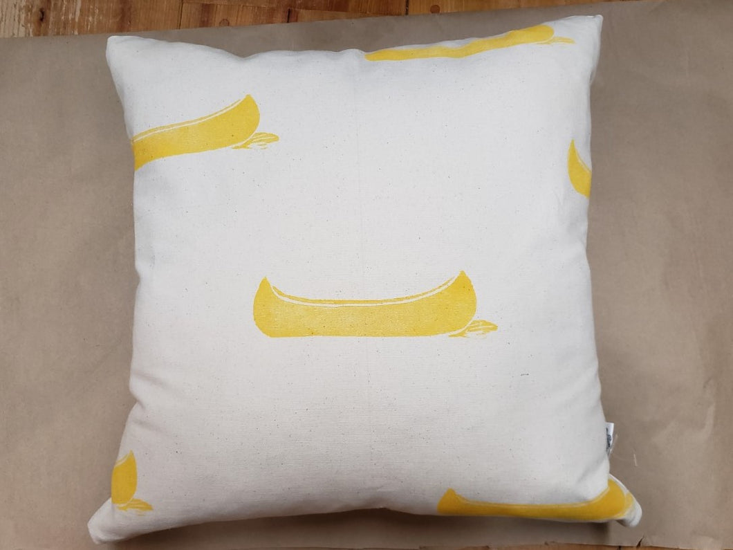 Canoe Pillow - Handmade Organic Canvas